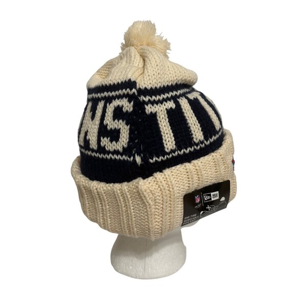 New Era NFL Titans Knit Beanie Hat One Size Removeable Pom Winter Football - Picture 7 of 7